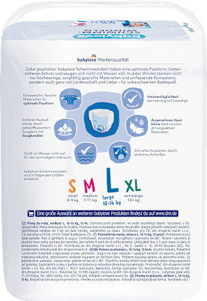 Zwemluiers maat L (10-14 kg), 12 stuks