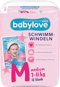 Zwemluiers maat M (7-11 kg), 12 stuks