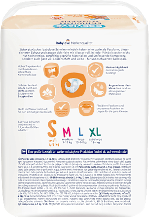 Zwemluiers maat S (4-9 kg), 12 stuks