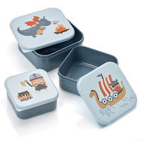 Snackboxen blau, 3-teilig, 1 St