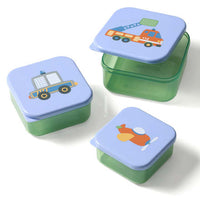 Snackboxen Set blau/grün 3tlg, 1 St