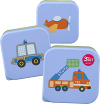 Snackboxen Set blau/grün 3tlg, 1 St