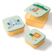Snackboxen Set grün/orange 3tlg, 1 St