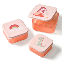Snackboxen Set rosa/rot 3tlg, 1 St