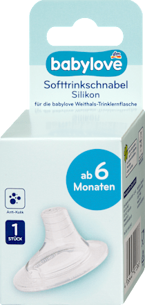 Softtrinkschnabel für Weithals Silikon, ab 6. Monat, 1 St