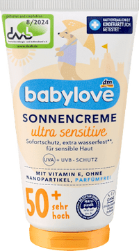 Sonnencreme Baby ultra sensitive LSF 50+, 75 ml babylove