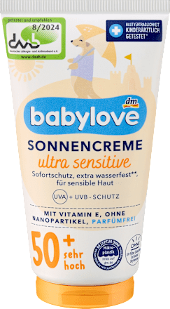 Sonnencreme Baby ultra sensitive LSF 50+, 75 ml babylove