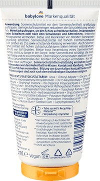 Sonnencreme Baby ultra sensitive LSF 50+, 75 ml babylove
