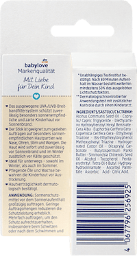 Sonnenstick Bab & Kind sensitiv, LSF 50+, 20 g