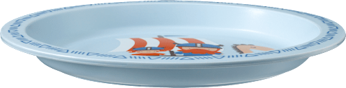 Teller aus Polypropylen blau, 1 St