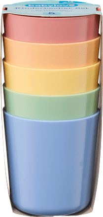 Trinkbecher bunt, 5 St