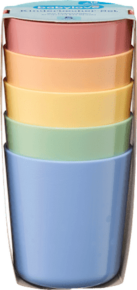 Trinkbecher bunt, 5 St