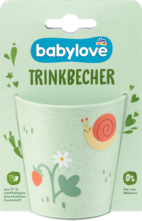 Trinkbecher grün, Gartentiere, ab 6. Monat, 1 St