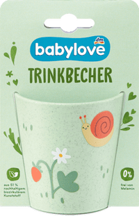 Trinkbecher grün, Gartentiere, ab 6. Monat, 1 St