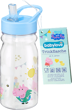 Trinkflasche hellblau, Peppa Pig, 480 ml, 1 St