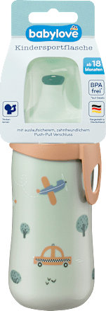 Kinderdrinkfles groen, 330 ml, 1 stuk