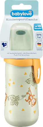 Trinkflasche Kinder grün  Affe, 330 ml, 1 St
