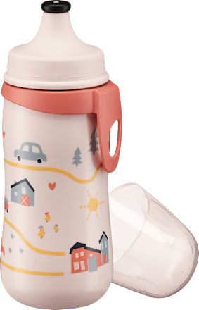 Trinkflasche Kinder  rosa Bauernhof, 330 ml, 1 St