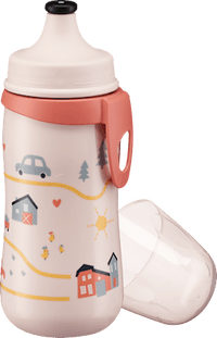 Trinkflasche Kinder  rosa Bauernhof, 330 ml, 1 St