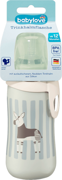 babylove Trinkhalmflasche mintgrün, 330ml, 1 St