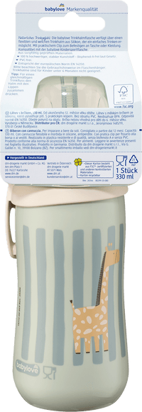 babylove Trinkhalmflasche mintgrün, 330ml, 1 St