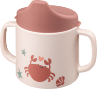 Trinklernbecher aus Polypropylen rosa, 1 St babylove