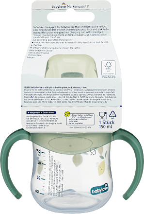 Drinkfles met brede hals, groen, 150 ml, 1 stuk