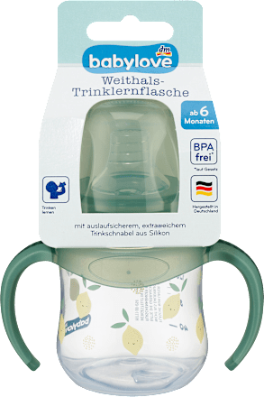 Trinklernflasche Weithals, grün, ab 6. Monat, 150 ml, 1 St