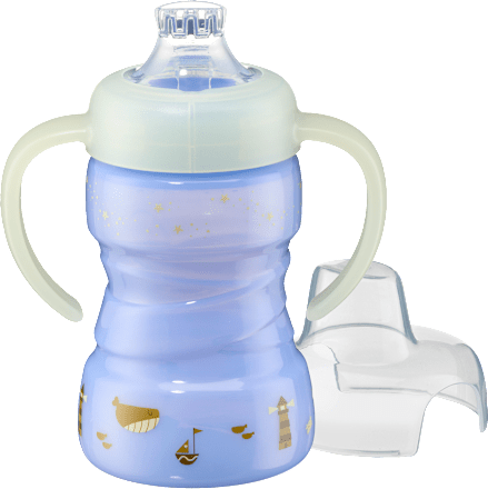 Trinklerntasse Tag & Nacht blau, ab 6. Monat, 260 ml, 1 St