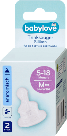Trinksauger anatomisch Silikon Gr. 2, 5-18 Monate, 2 St