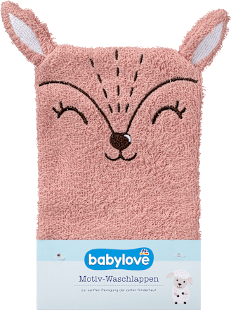 Washandje met hertenmotief, 1 stuk