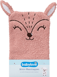 Washandje met hertenmotief, 1 stuk