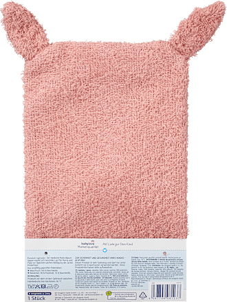 Washandje met hertenmotief, 1 stuk