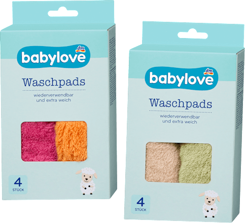 babylove Waschpads bunt, 4 St
