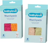 babylove Waschpads bunt, 4 St