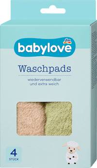 babylove Waschpads bunt, 4 St