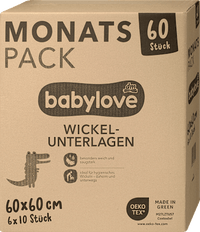 Wickelunterlagen (60x60 cm), Monatspack, 60 St