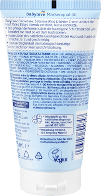 babylove Wind & Wetter Creme sensitive, 75 ml