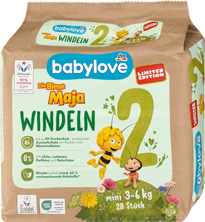 Windeln Biene Maja Gr. 2 mini (3-6 kg), 28 St