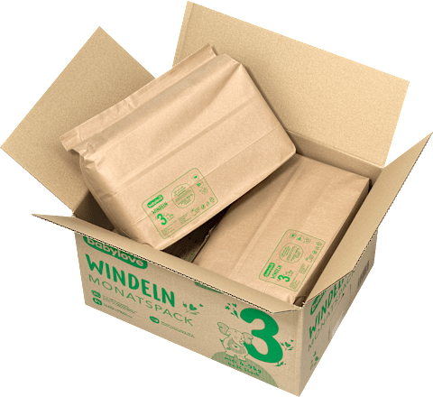 babylove Windeln Gr. 3 midi (4-9 kg) Monatspack, 144 St