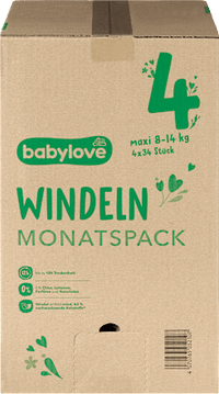 babylove Windeln Gr. 4 maxi (8-14 kg) Monatspack, 136 St