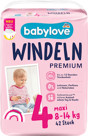 Windeln Gr. 4 maxi (8-14 kg), 42 St