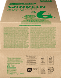 babylove Windeln Gr. 6 xl (15-20 kg) Monatspack, 108 St
