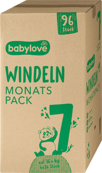 babylove Windeln Gr. 7 xxl (16+ kg) Monatspack, 96 St