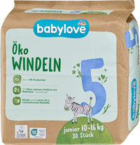 Windeln Öko Gr. 5 junior (10-16 kg), 30 St