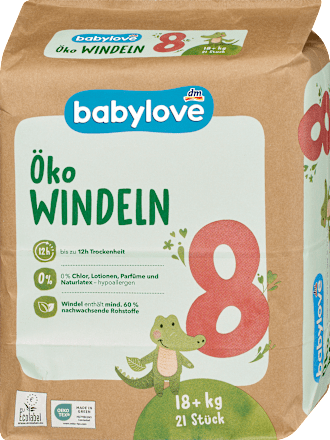Windeln Öko Gr. 8 (18+ kg), 21 St