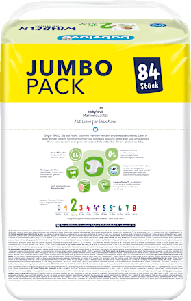 Windeln Premium Gr. 2 mini (3-6 kg), Jumbo Pack, 84 St