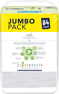 Windeln Premium Gr. 2 mini (3-6 kg), Jumbo Pack, 84 St