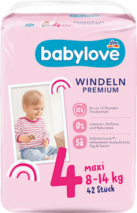 Premium luiers maat 4 (8-14 kg), 42 stuks