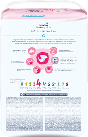 Premium luiers maat 4 (8-14 kg), 42 stuks